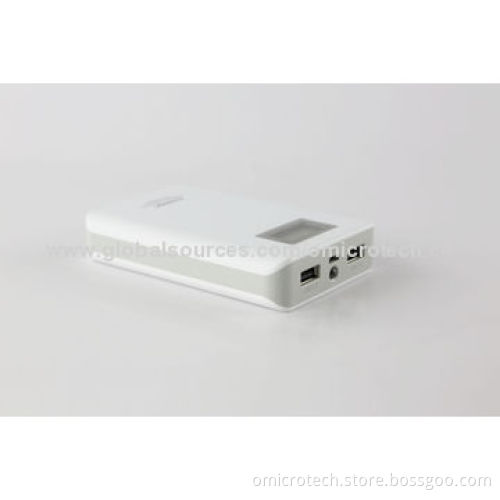 20,000mAh Power Banks with LED Display and LED Light, High-capacity and Dual USB Ports